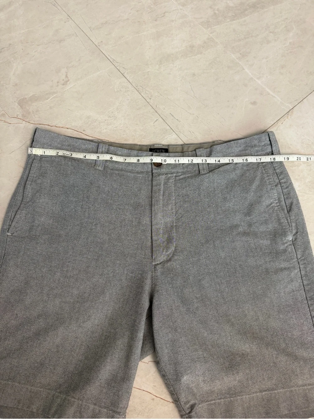 J. Crew Men's Gray Tailored Flat-Front Shorts
